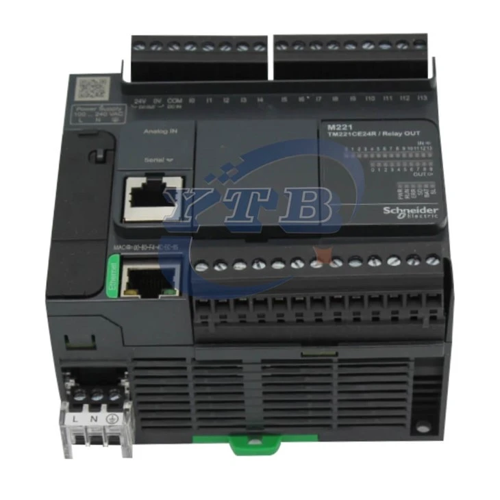 Schneider TM221CE24R Modicon M221 24 I/O relé PLC vezérlő